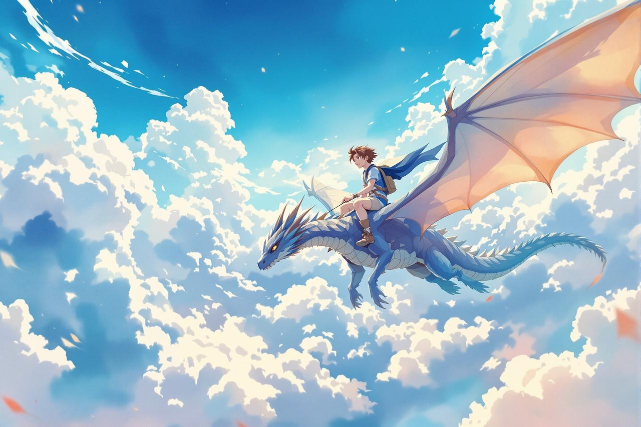 橘子动漫高能追番：青空之下 - 少年与龙的天空冒险